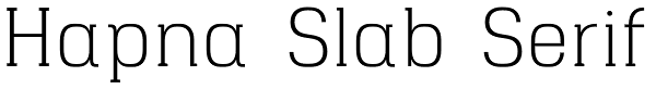 Hapna Slab Serif Font