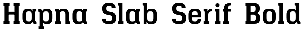 Hapna Slab Serif Bold Font