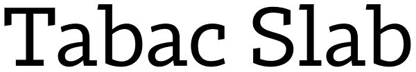 Tabac Slab Font