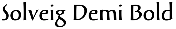 Solveig Demi Bold Font