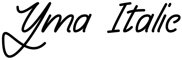 Yma Italic Font