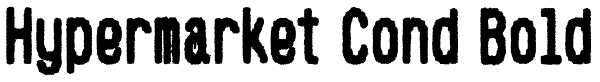 Hypermarket Cond Bold Font