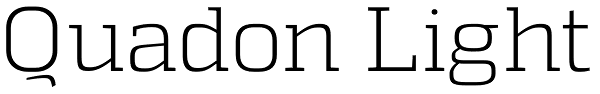 Quadon Light Font