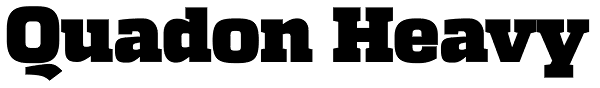 Quadon Heavy Font