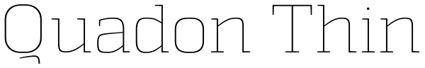 Quadon Thin Font