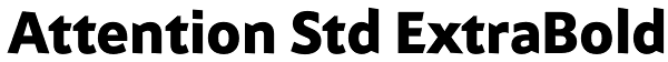 Attention Std ExtraBold Font