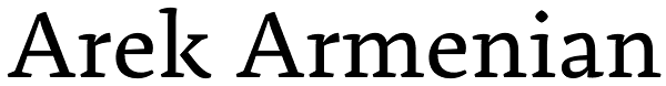 Arek Armenian Font