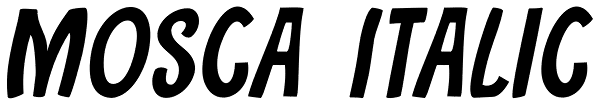 Mosca Italic Font