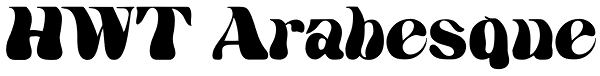 HWT Arabesque Font