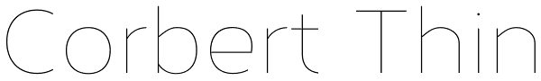 Corbert Thin Font