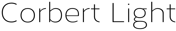 Corbert Light Font