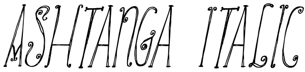 Ashtanga Italic Font