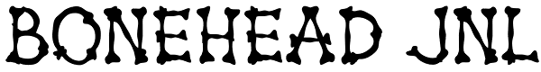 Bonehead JNL Font