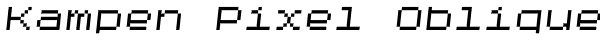 Kampen Pixel Oblique Font