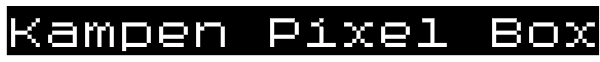 Kampen Pixel Box Font