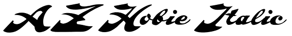 AZ Hobie Italic Font