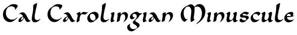 Cal Carolingian Minuscule Font