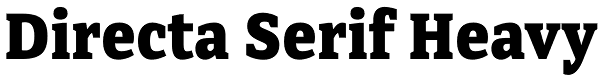 Directa Serif Heavy Font