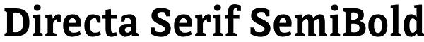 Directa Serif SemiBold Font