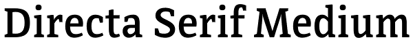 Directa Serif Medium Font