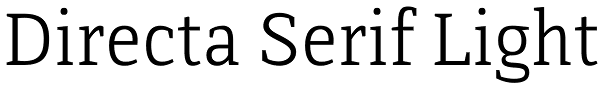 Directa Serif Light Font