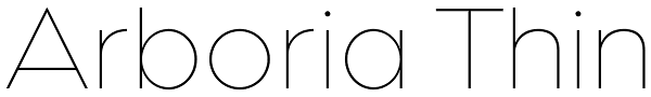 Arboria Thin Font