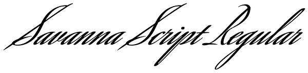 Savanna Script Regular Font