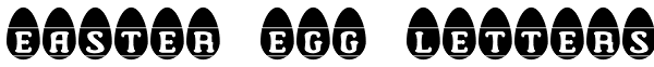 Easter Egg Letters Font