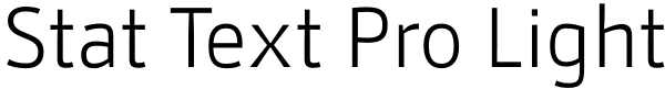 Stat Text Pro Light Font