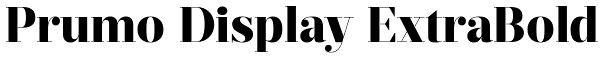 Prumo Display ExtraBold Font