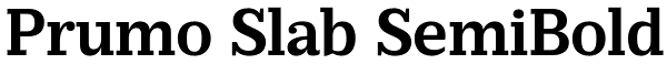 Prumo Slab SemiBold Font