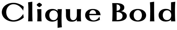 Clique Bold Font