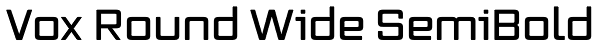 Vox Round Wide SemiBold Font