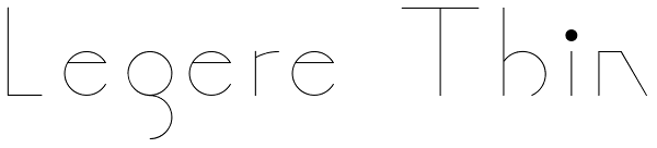 Legere Thin Font