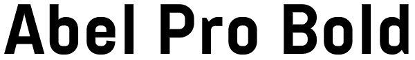 Abel Pro Bold Font