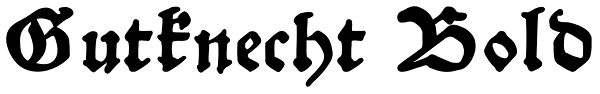 Gutknecht Bold Font