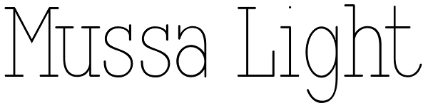 Mussa Light Font