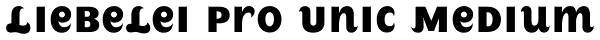 Liebelei Pro Unic Medium Font