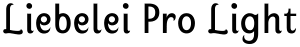 Liebelei Pro Light Font