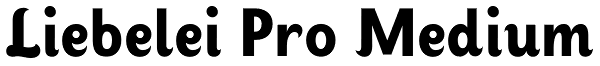 Liebelei Pro Medium Font