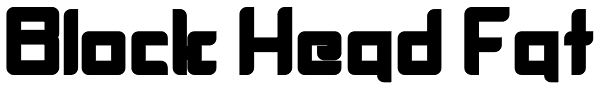 Block Head Fat Font