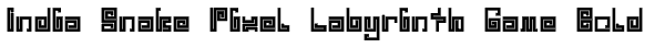 India Snake Pixel Labyrinth Game Bold Font