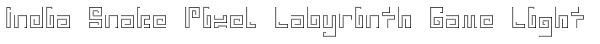 India Snake Pixel Labyrinth Game Light Font