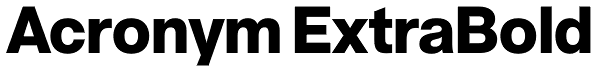 Acronym ExtraBold Font