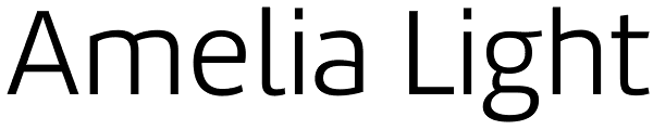 Amelia Light Font