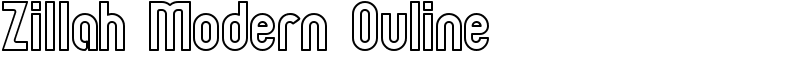 Zillah Modern Ouline Font