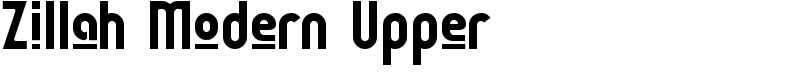 Zillah Modern Upper Font