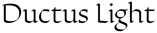 Ductus Light Font