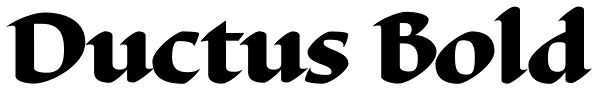 Ductus Bold Font