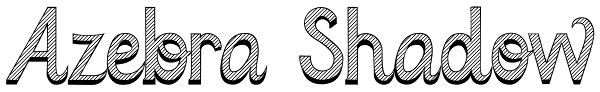 Azebra Shadow Font